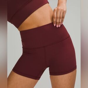 Lululemon Align Short 4" - red merlot - size 4